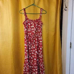 INDIGO ROSE RED MAXI DRESS SIZE SMALL